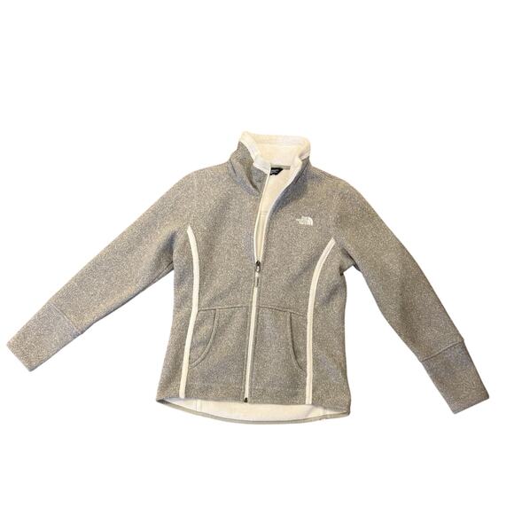 The North Face Banderitas Full Zip Lined Sweater Knit Fleece jacket Womens M - Picture 5 of 7